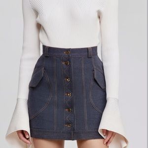 Acler Rosanna Denim Skirt (US 6)
